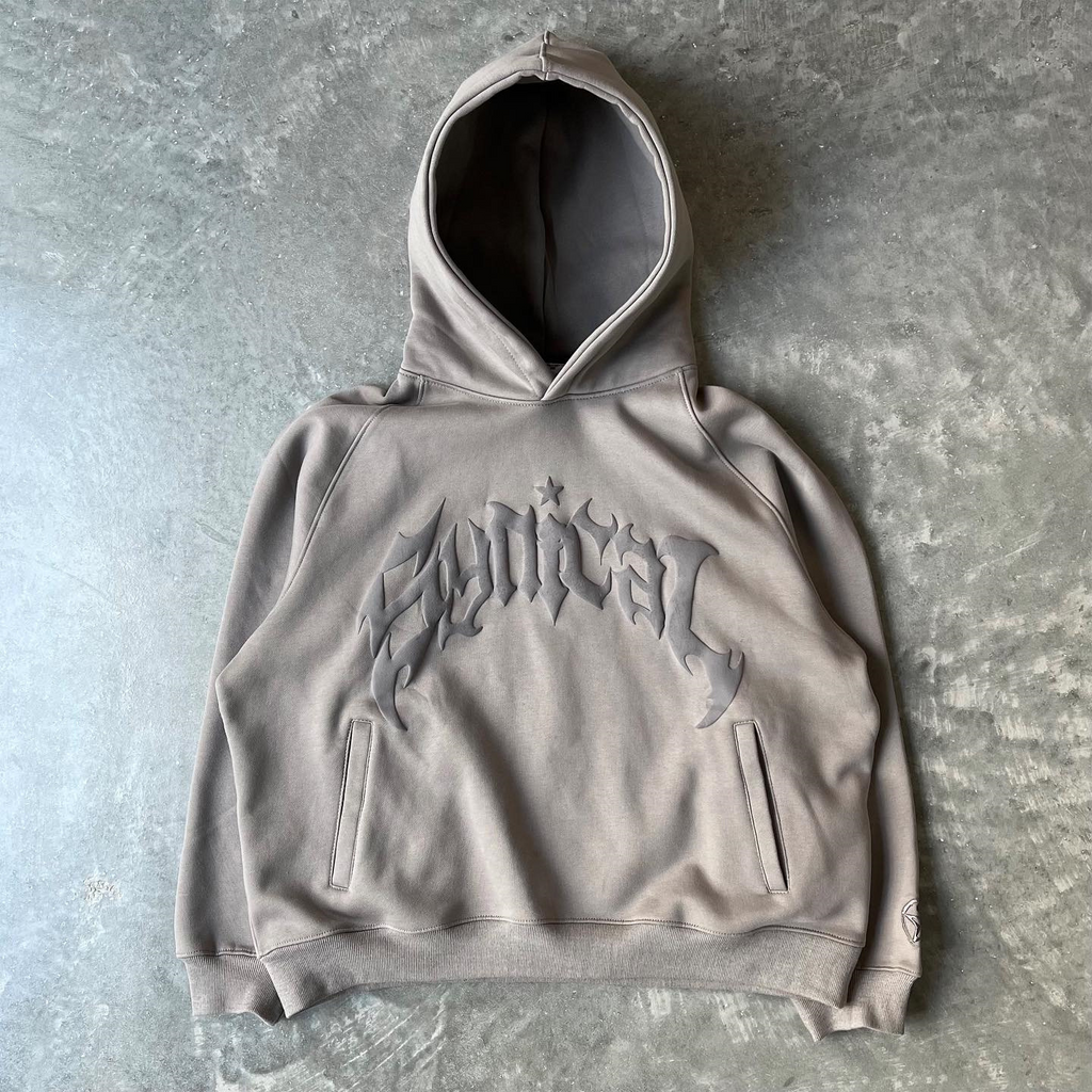 Vintage Gothic Zip Hoodie | Streetwear