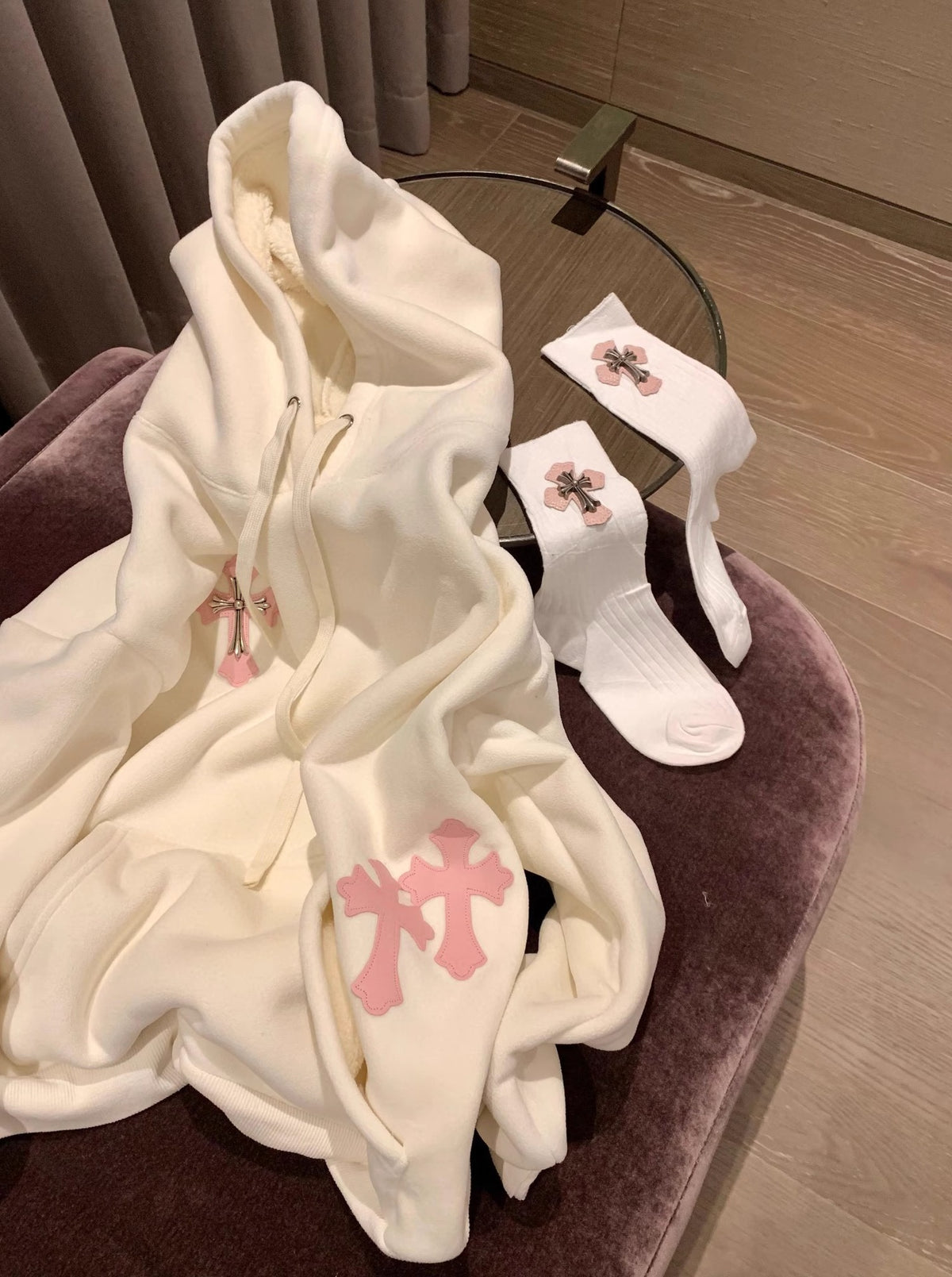 Hooded Mid-length Western Long-sleeve Sweater