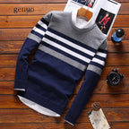 Men's Wool Sweater and Faux Cotton Jacket for Fall/Winter