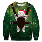 Christmas Print Crew Neck Sweatshirt | Streetwear | Faith Streetwear