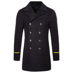 Mid-length Men's Fashion Wool Trench Coat