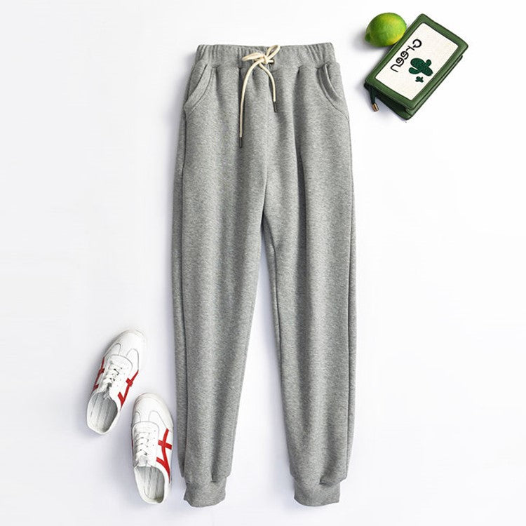 Women's Lamb Velvet Cashmere Sweatpants for Fall/Winter