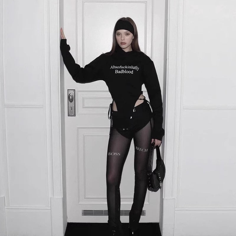 "Sexy Design Women's One-Piece Sweater for Hot Girls"