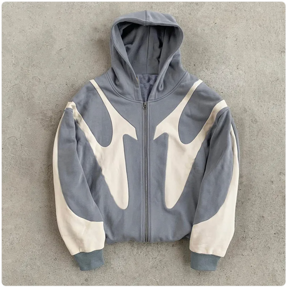 Trendy Hooded Zipper Cardigan