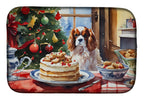 Cavalier Spaniel Christmas Cookies Dish Drying Mat