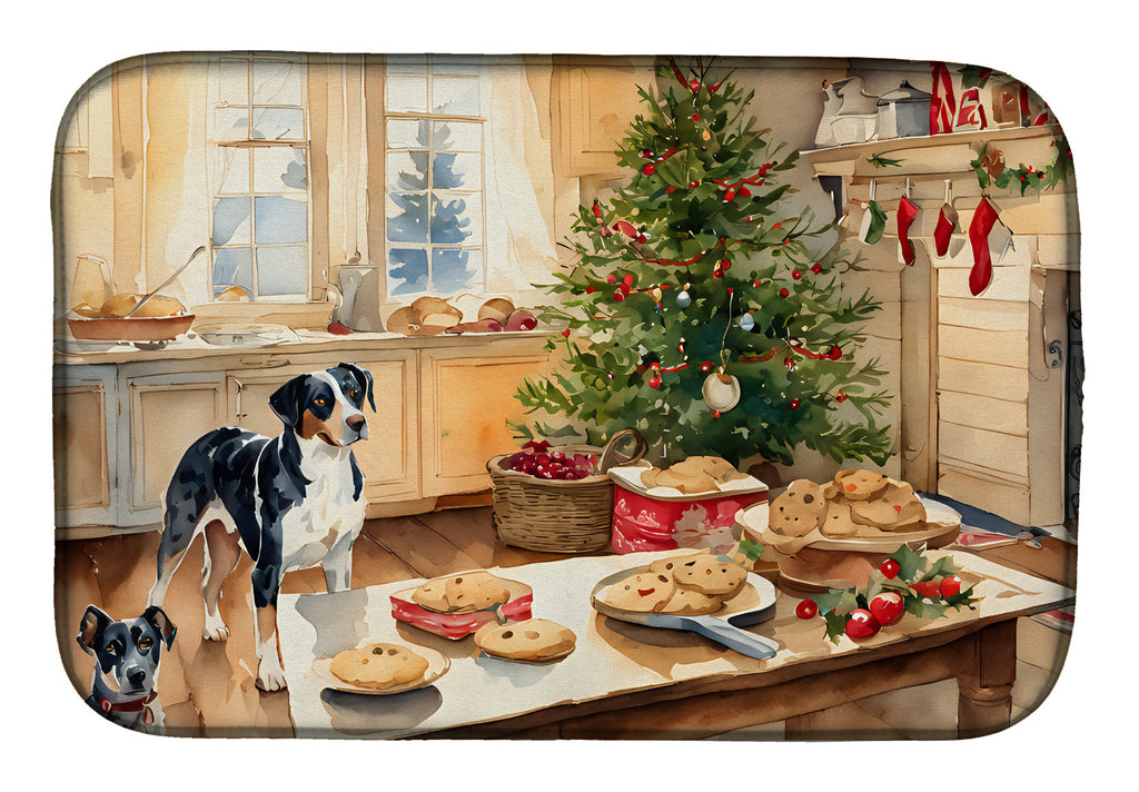 Catahoula Christmas Cookies Dish Drying Mat
