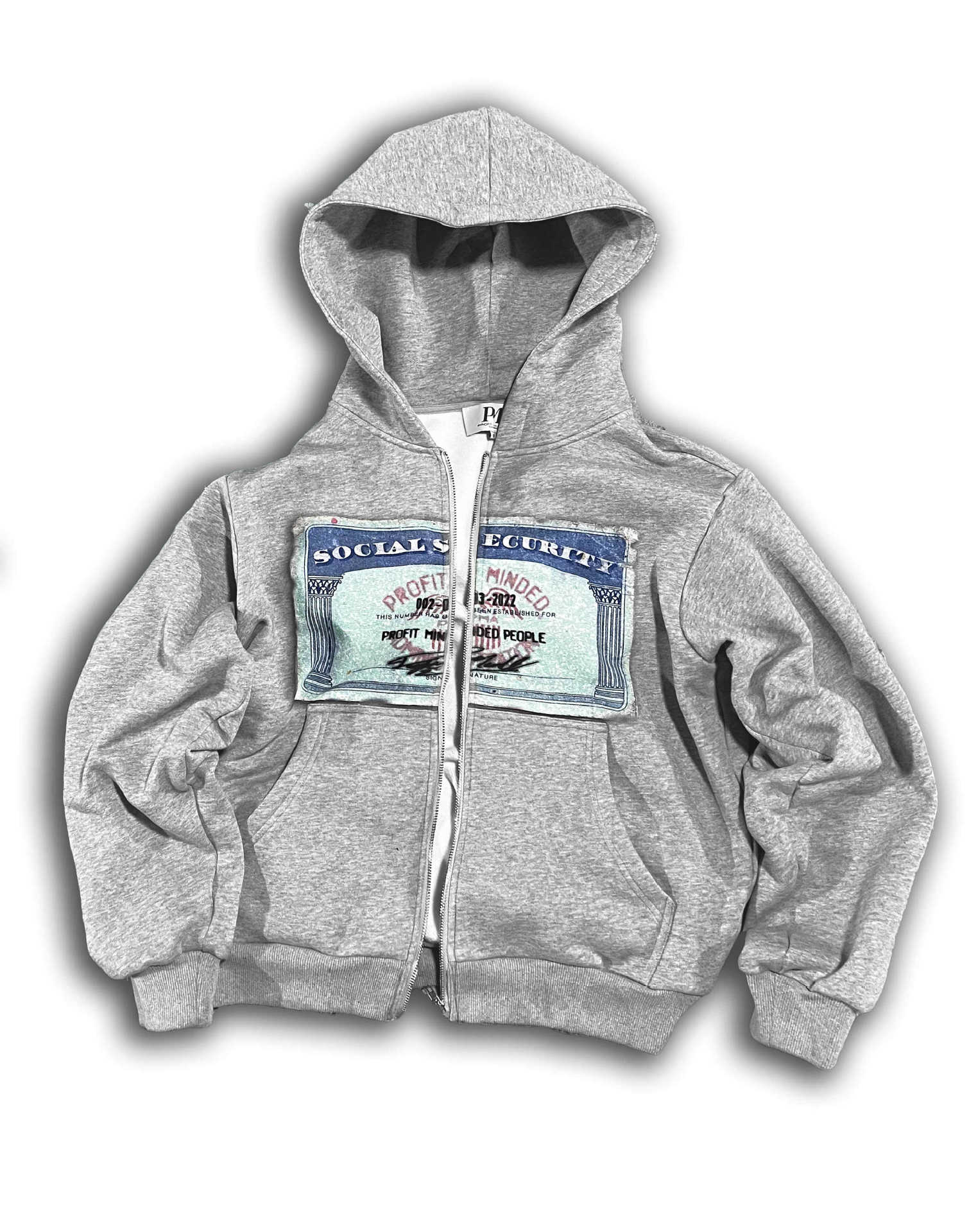 Loose Archaic Personality American Printed Hooded Long Sleeve Pullover Pocket Sweatshirt | Streetwear