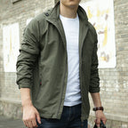 Solid Color Men's Outdoor Jacket