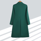 Double-Breasted Woolen Coat for Women Plus Size