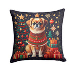 Tibetan Spaniel Christmas Throw Pillow