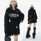 High-Grade Ripped Pullover Sweater | Streetwear