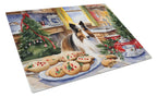 Sheltie Christmas Cookies Glass Cutting Board