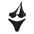 2024 New Women's Sexy One-Shoulder Bikini Swimsuit