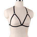 Lace Bodysuit with Open Cups and Straps for Seduction
