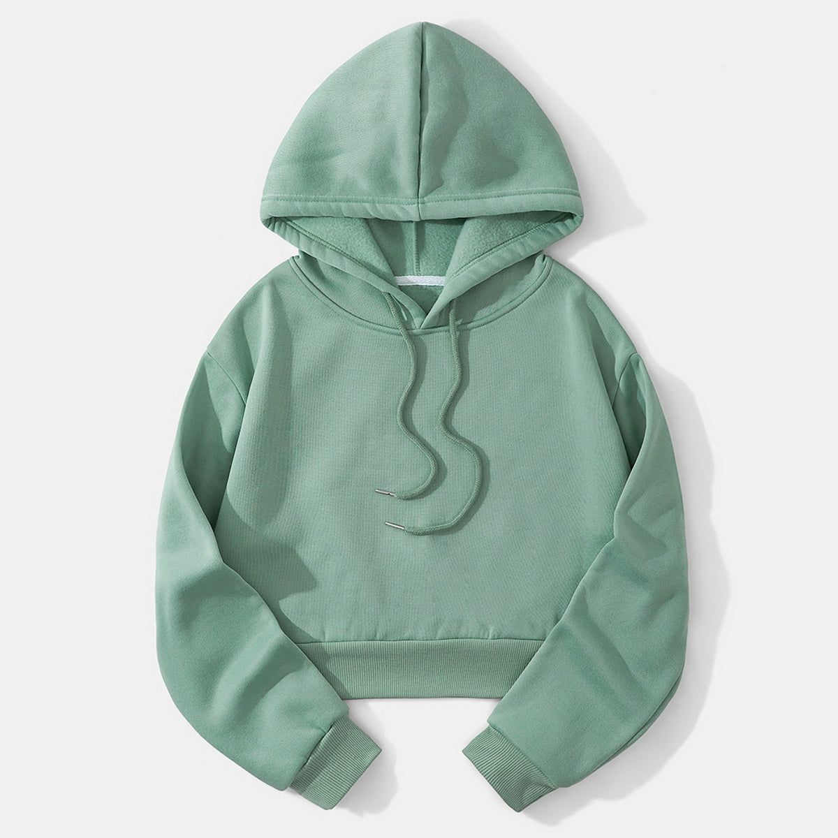 Fashionable Artistic Eyelash Print Hooded Sweatshirt
