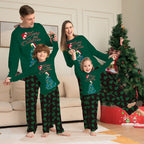 Parent-Child Long-Sleeved Christmas Pajamas Set