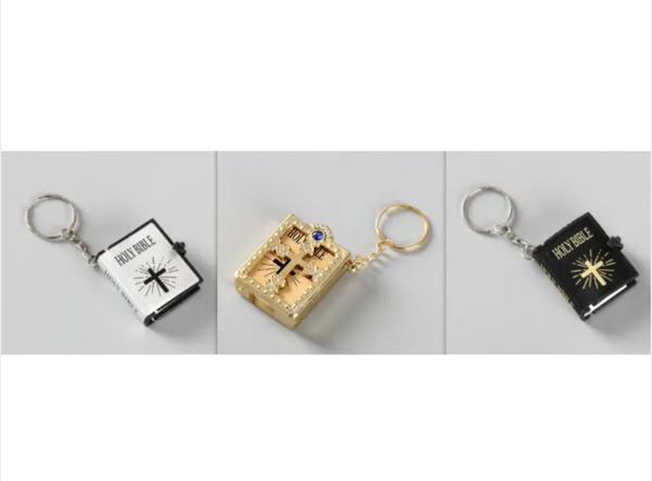 Mini Holy Bible Keychain - Christian Faith Accessory
