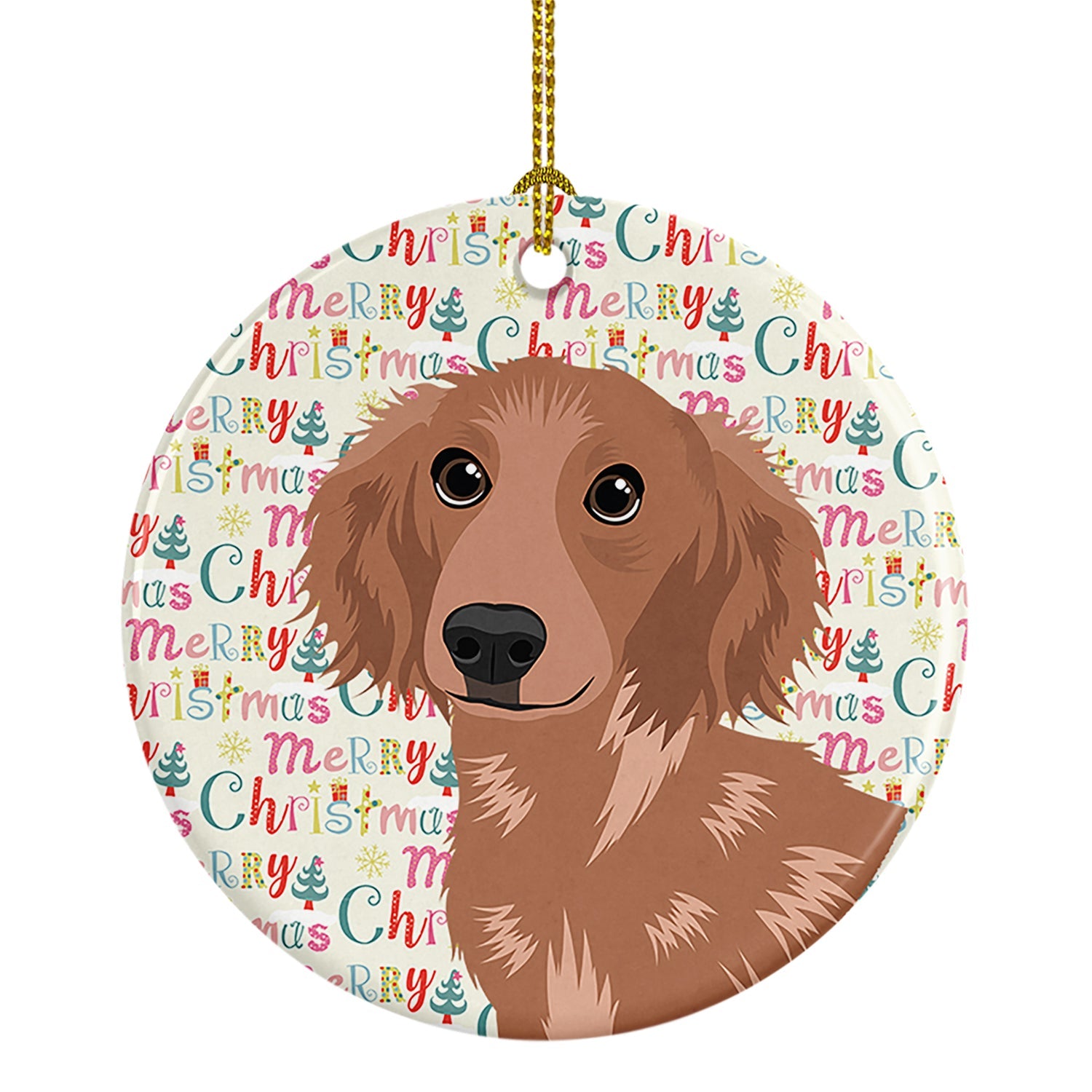 Chihuahua Red #2 Christmas Ceramic Ornament