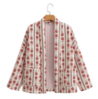 Ethnic Quilted Cotton Printed Jacket (One Piece)