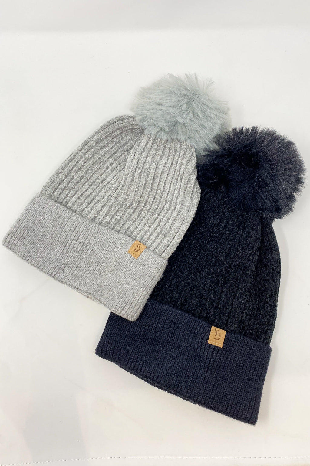 Chenille Pom Beanie | Embroidered Cap