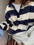 Retro Polo Collar Sweater