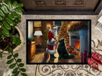 Belgian Sheepdog and Santa Claus Doormat