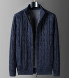 Men's Thick Thermal Fleece-lined Cardigan Sweater