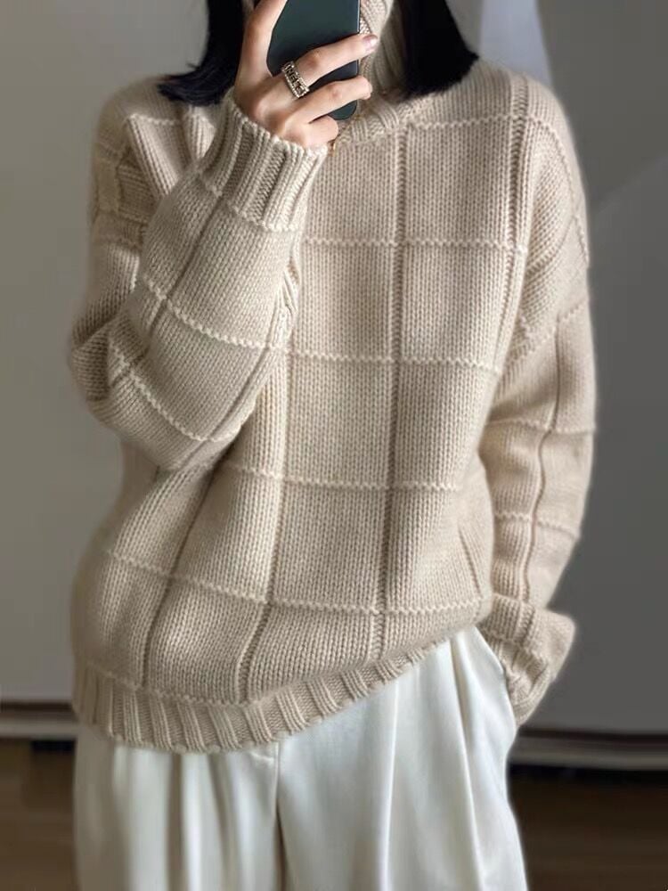 New Women's Thick Knitted Loose Wool Sweater