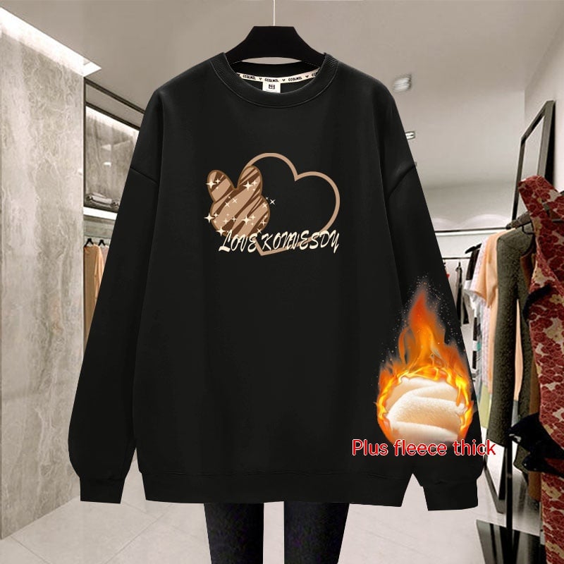 Thickened Plush Pullover for Students in Lazy Style