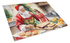 Cookies with Santa Claus Glass Cutting Board