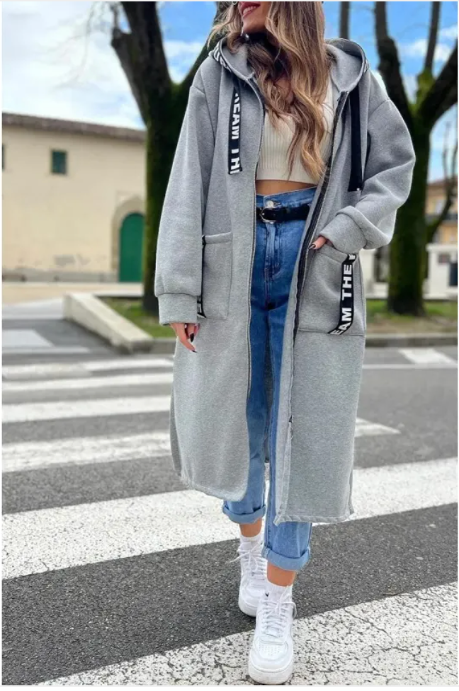 Women's Hooded Zip-Up Sports Jacket