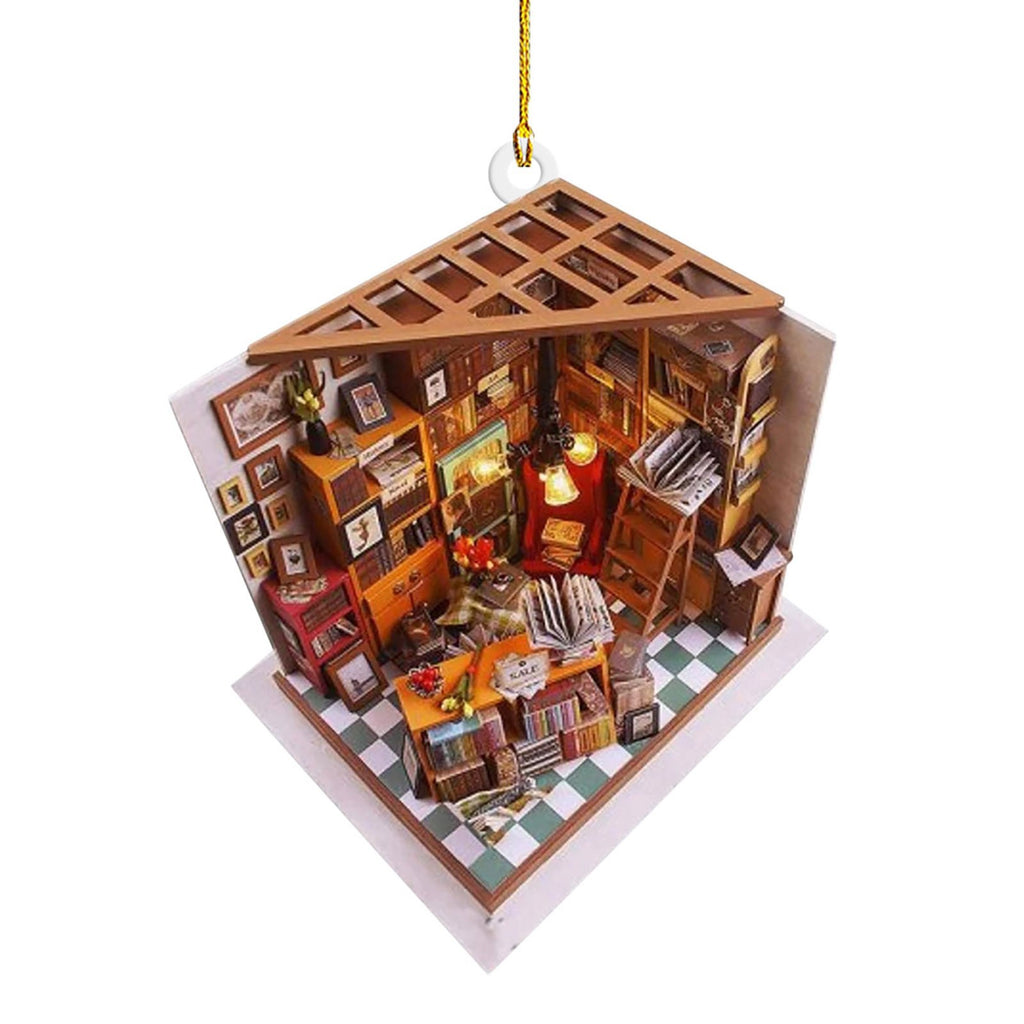 Creative Acrylic Christmas Tree Car Decor Hanging Ornament