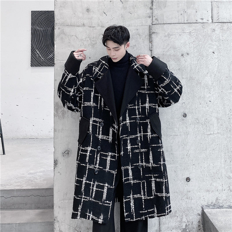 2023 Men's Casual Business Wool Blend Overcoat Jacket