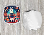 Llama Christmas Compact Mirror