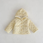Thickened Cotton Hooded Cardigan for Baby (Long Sleeve)