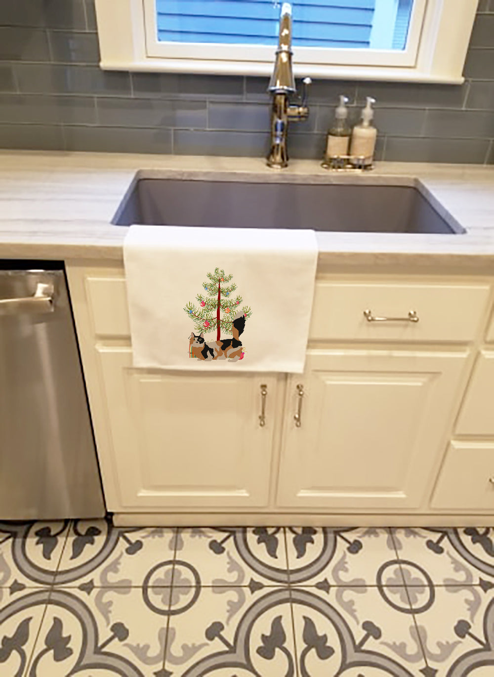 Munchkin Cat Christmas Kitchen Towel Set of 2