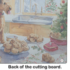 Lakeland Terrier Christmas Cookies Glass Cutting Board