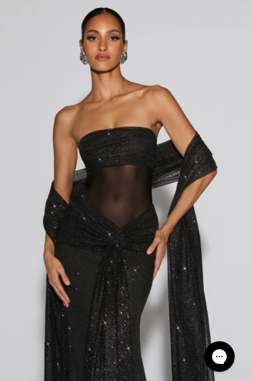 Sequin Sexy Tube Top Dress