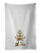 Beagle Tricolor #1 Christmas Kitchen Towel Set of 2