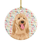 Doodle Fawn #3 Christmas Ceramic Ornament