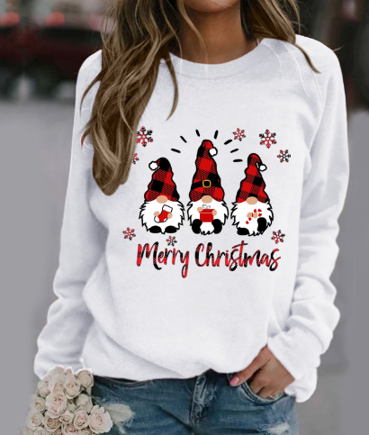 Women's Round Christmas Hoodie for Winter | Streetwear