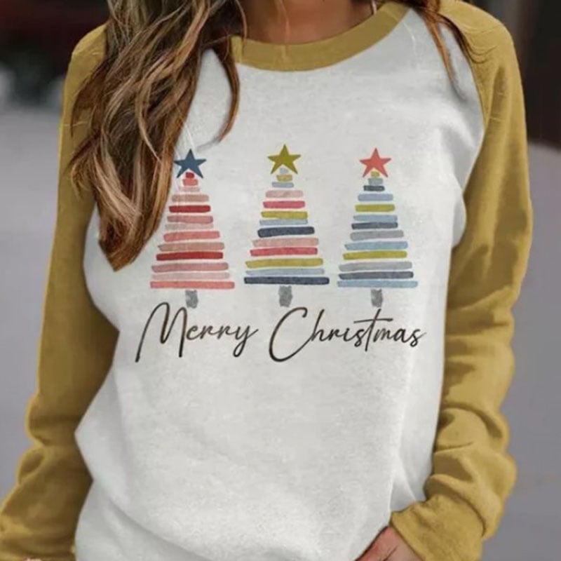 3D Printed Christmas Tree Pattern Women's Sweater