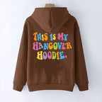 Women's Hangover Hoodie with Back Print and Drop Shoulders | Streetwear