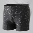 Men's Sharkskin Quick-Dry Swim Boxer Shorts