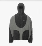 Lamb Wool Hooded Zipper Coat