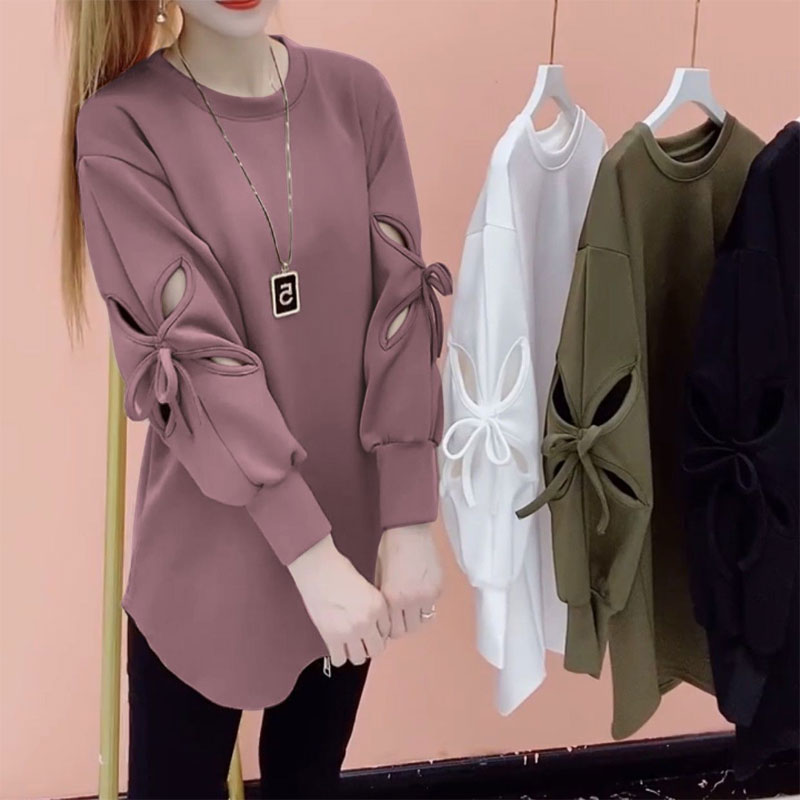 2024 Women's Oversized Long Sleeve T-Shirt Sweatshirt | Streetwear