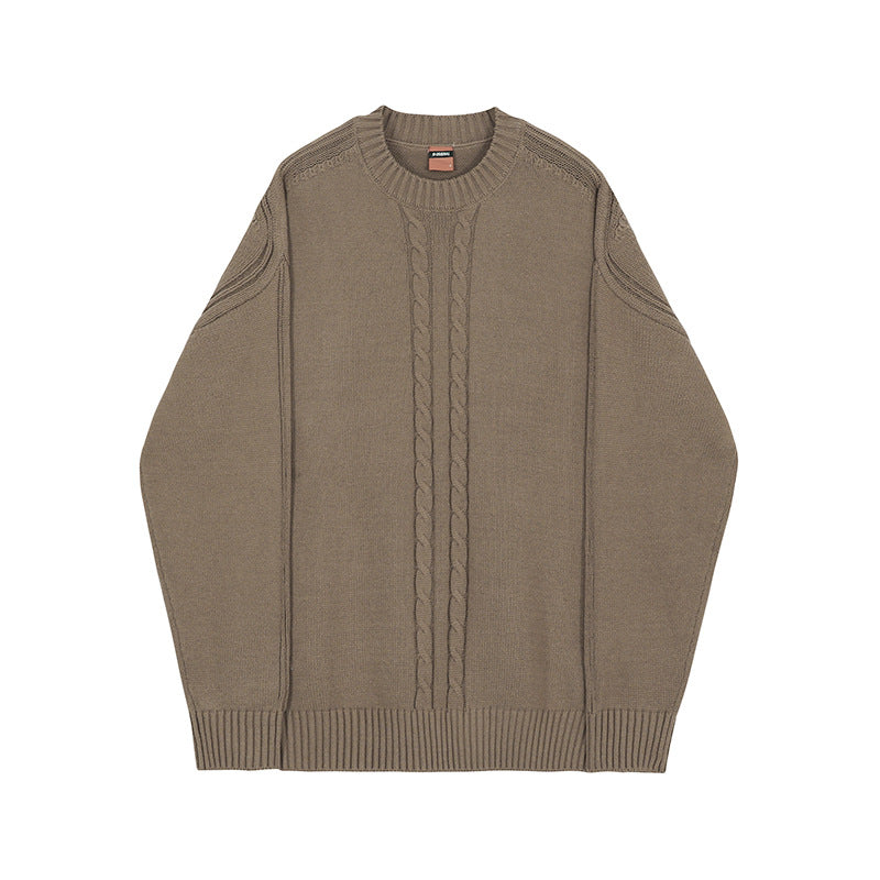 Men's Vintage Japanese Loose Fit Pullover Sweater | Streetwear