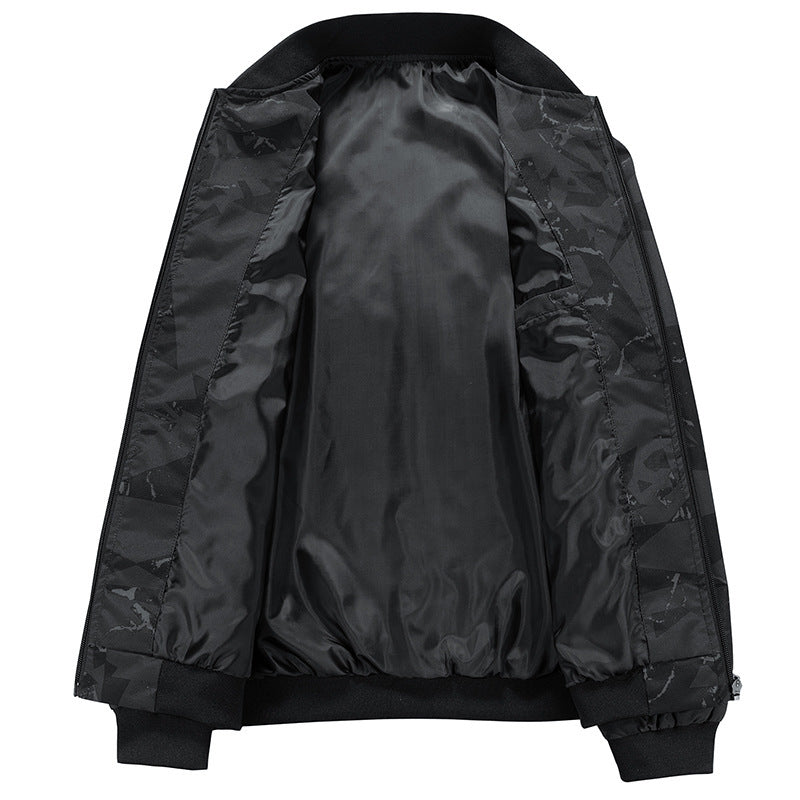 Spring Autumn Baseball Collar Casual Jacket