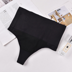 Mid-Rise Shaping Thong with Bone Support for Women
