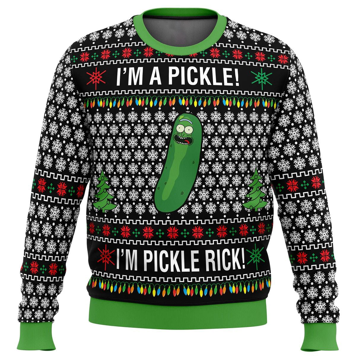 Pickle Rick Ugly Christmas Sweatshirt for Men and Women | Streetwear